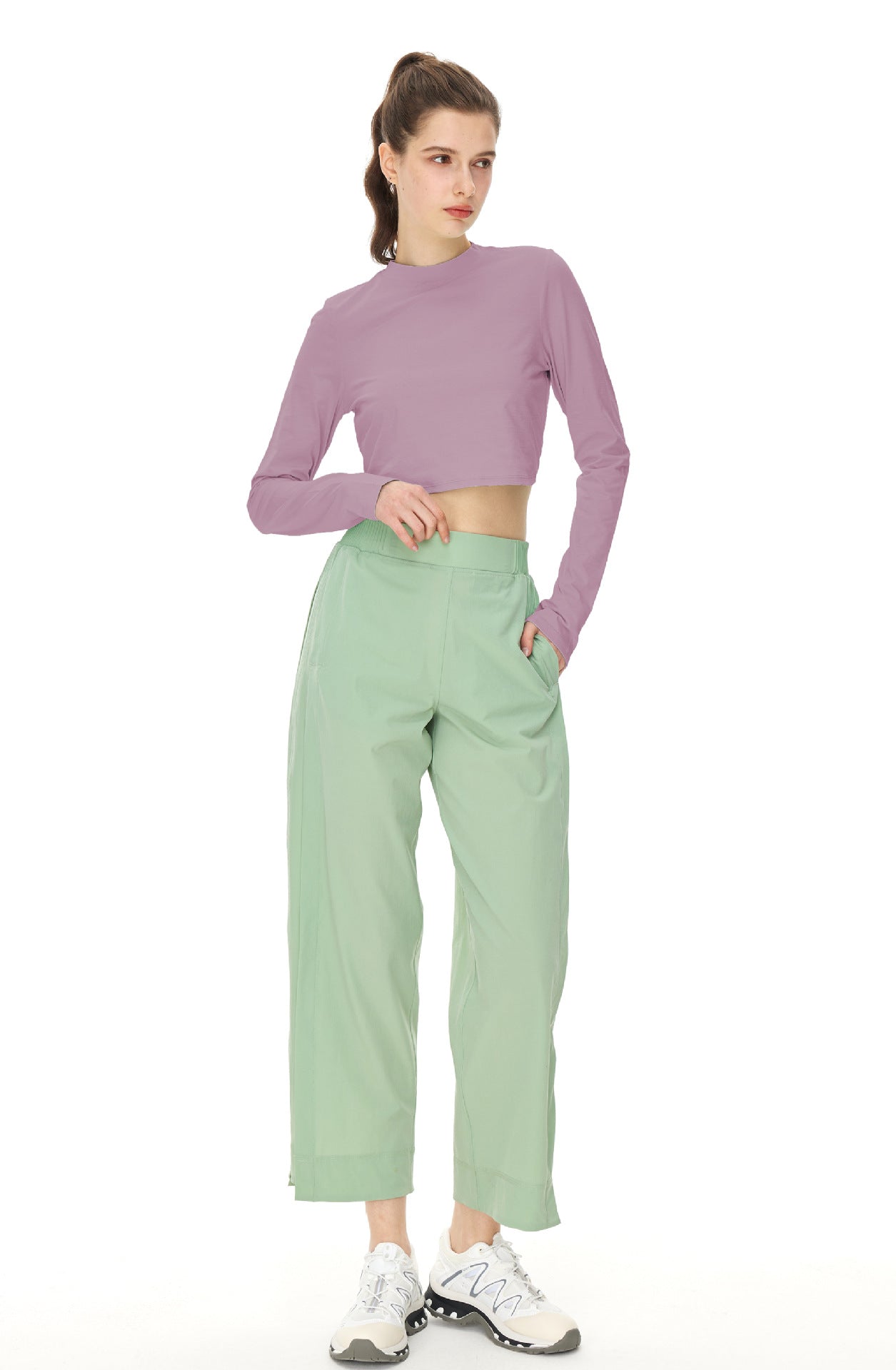 Dovetail Yoga Long sleeve one dress and two wear T-shirts