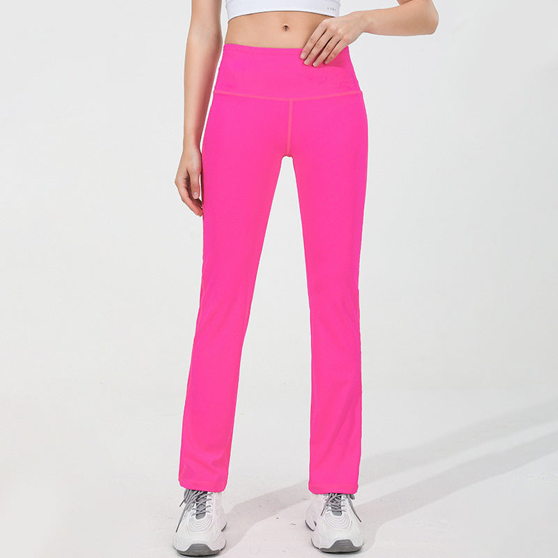 High Waisted Hip-lifting Wide-leg Flared Pants