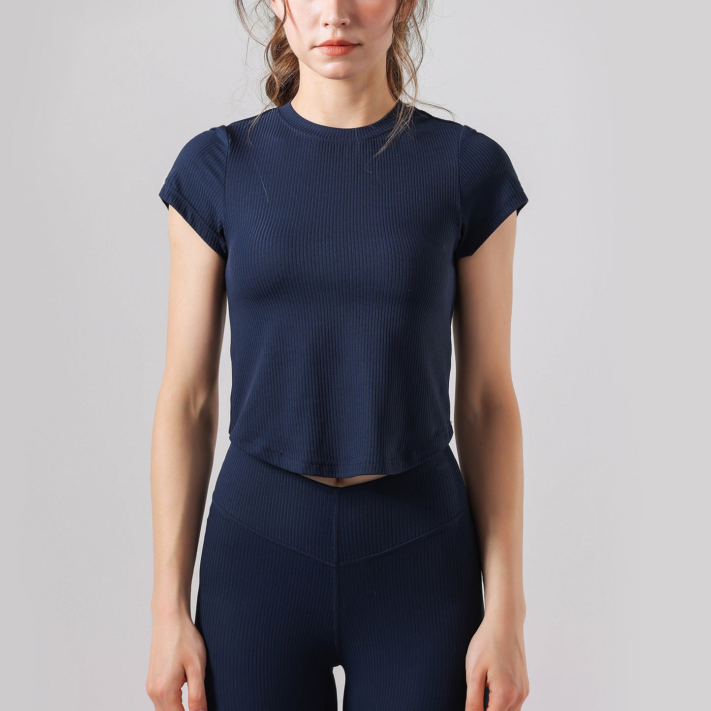 Threaded Yoga Wear Skin-friendly Slimming Sports T-shirt