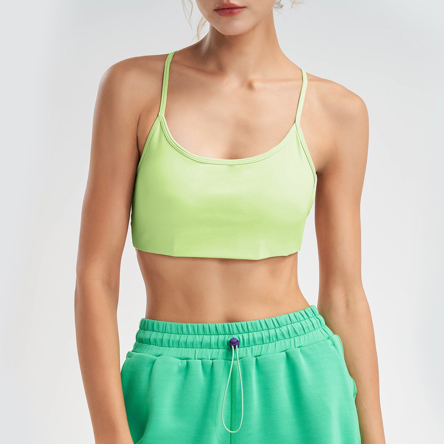 Backless Fitness Gathered Yoga Bra Yoga