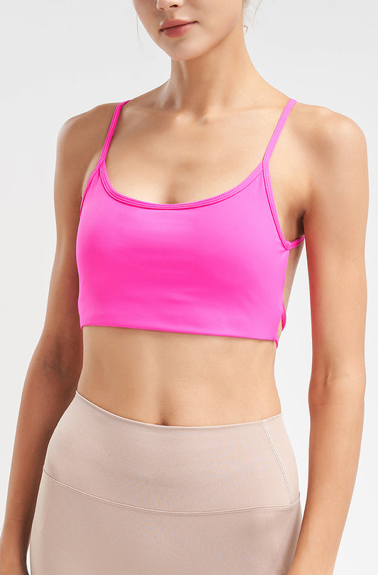 Backless Fitness Gathered Yoga Bra Yoga