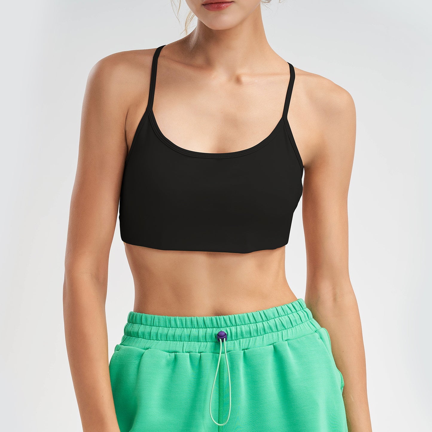 Backless Fitness Gathered Yoga Bra Yoga