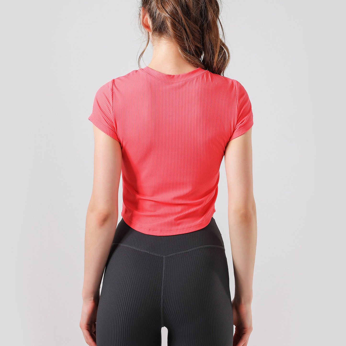 Threaded Yoga Wear Skin-friendly Slimming Sports T-shirt