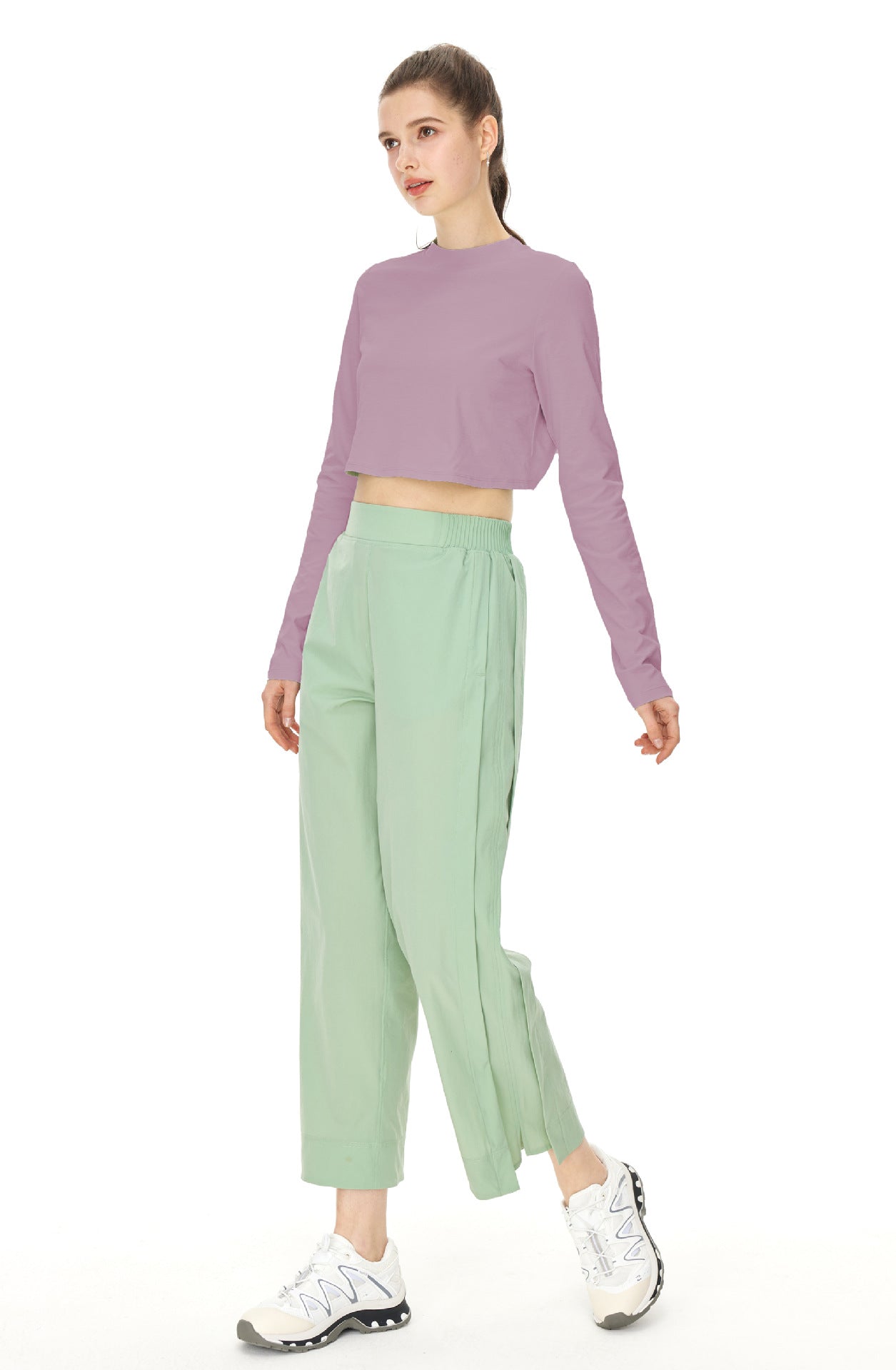 Dovetail Yoga Long sleeve one dress and two wear T-shirts