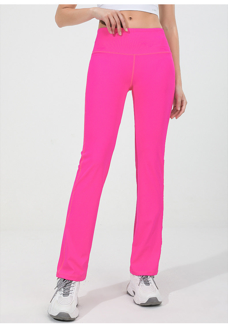 High Waisted Hip-lifting Wide-leg Flared Pants
