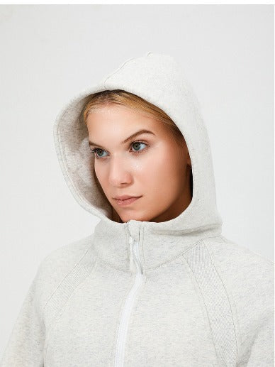 Thickened and Warm Scuba Hoodie with Fleece sports