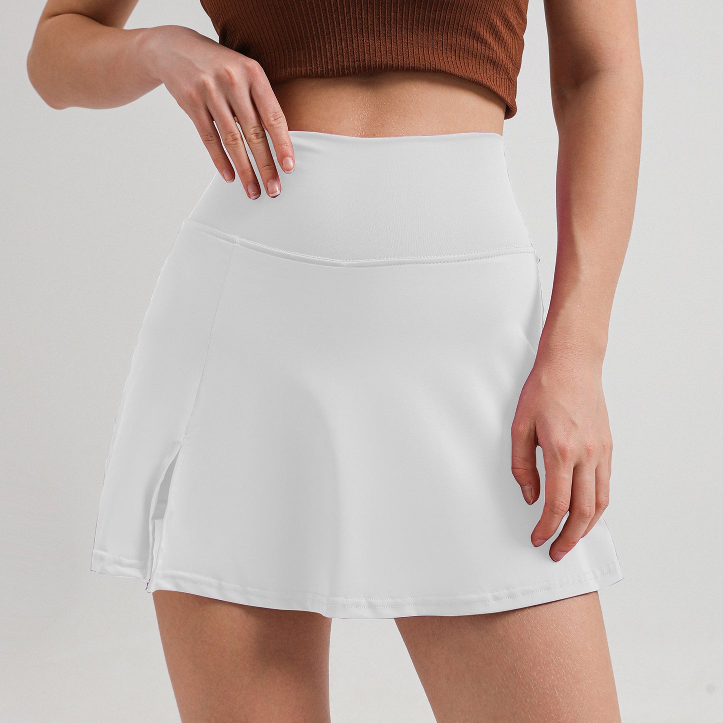 High-waisted Abdomen Tucked Sports Tennis Skirt