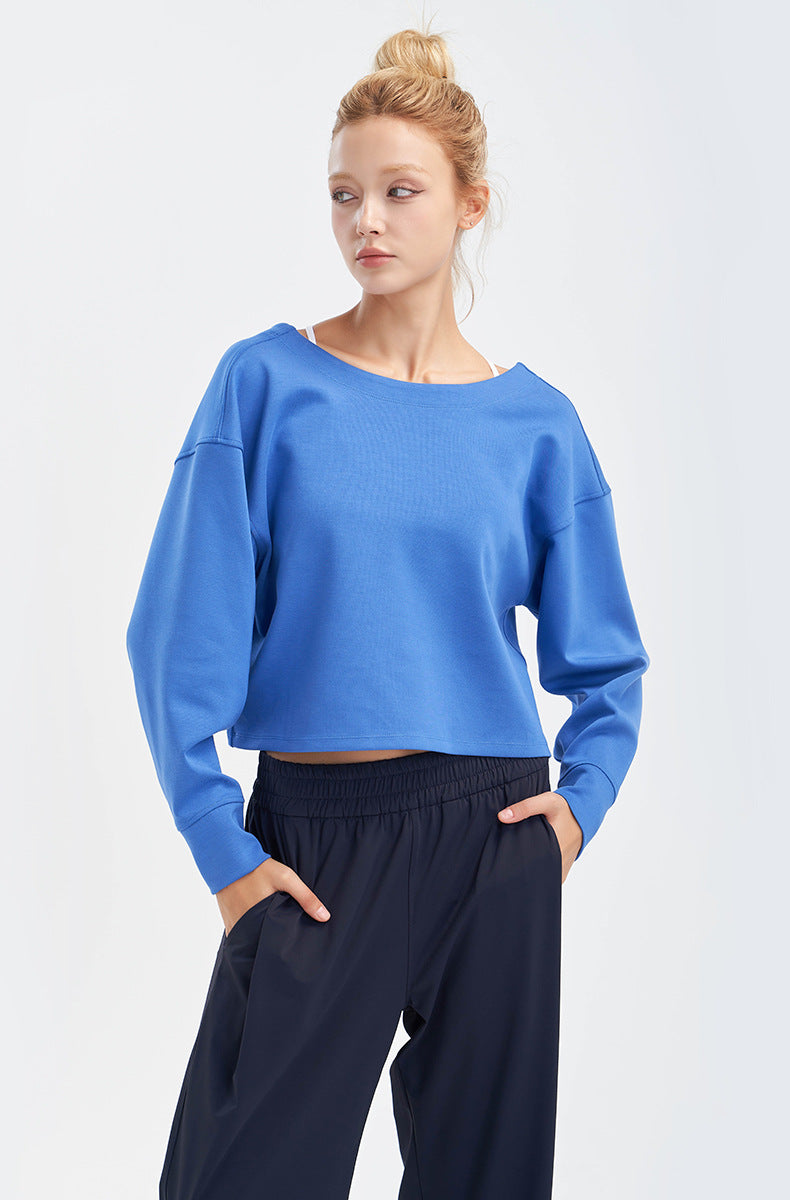 Lulu's New Top Two Wear Crop Top Long Sleeve Yoga Shirt