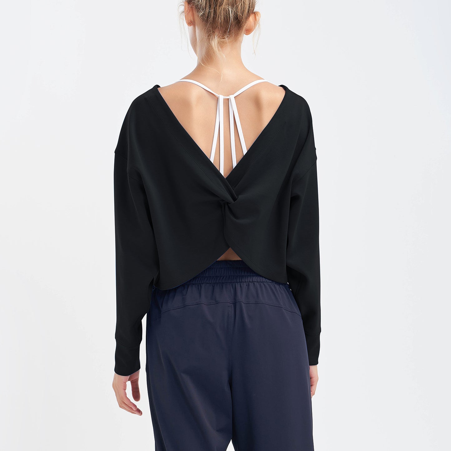 Lulu's New Top Two Wear Crop Top Long Sleeve Yoga Shirt