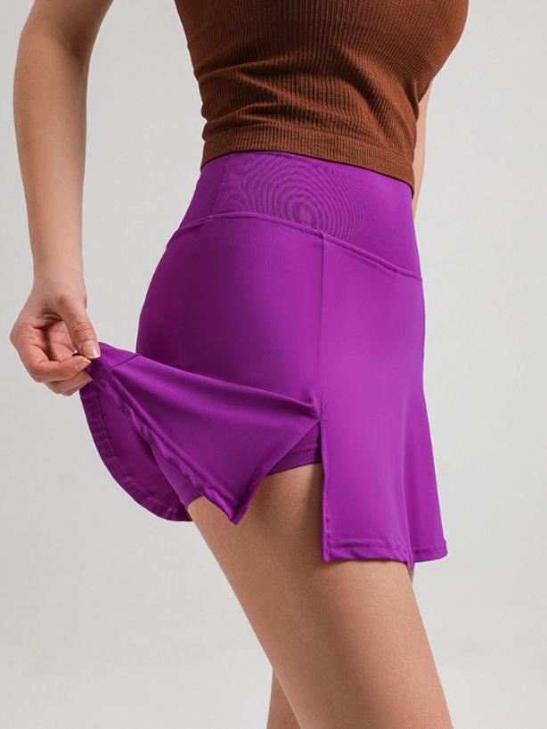 High-waisted Abdomen Tucked Sports Tennis Skirt