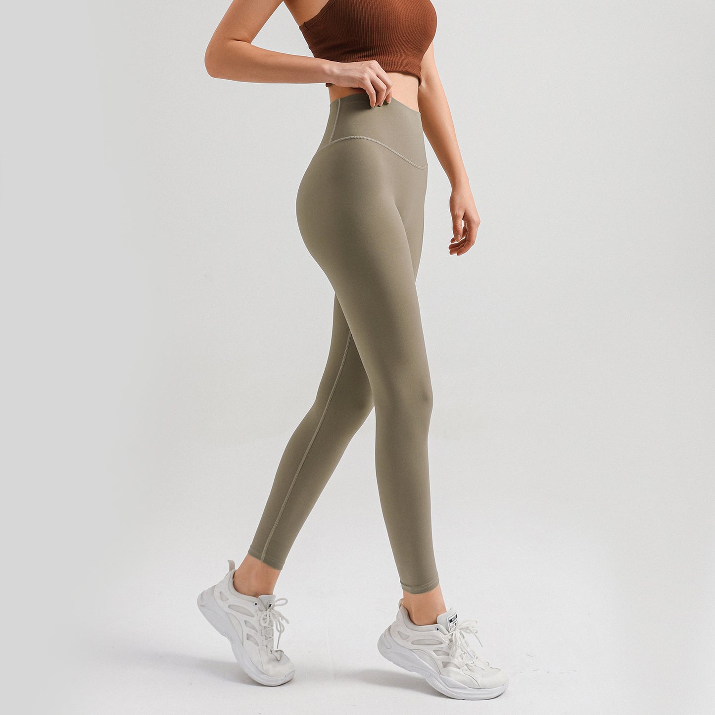 High-waisted Nude No Embarrassment Line Leggings